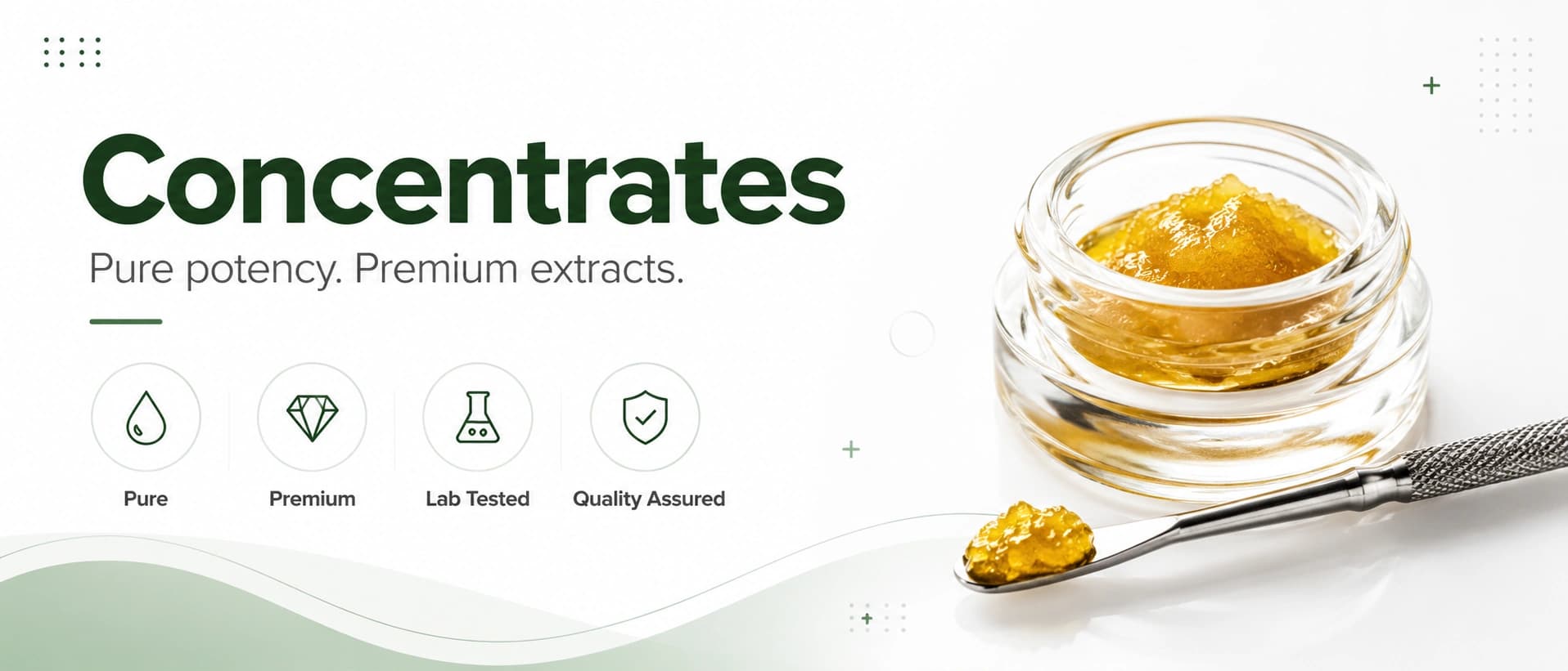 Concentrates Pleasant Cannabis banner