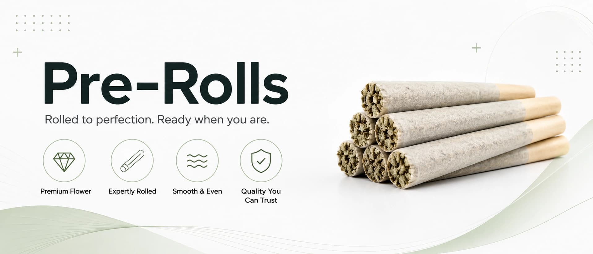 Pre-Rolls Pleasant Cannabis banner